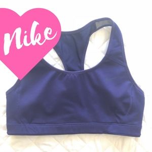 NIKE DRI-FIT NAVY SPORTS BRA